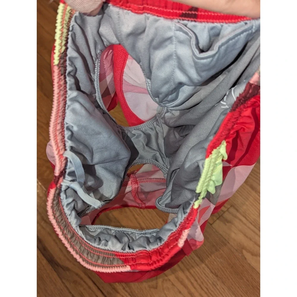 Y2K Nike Dri-FIT Geometric Running Shorts‎ Neon Athleisure XS